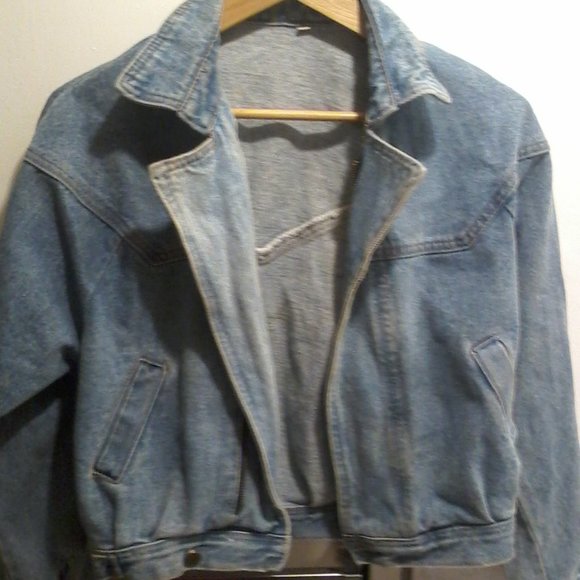 Levi's Blue Denim Moto Jacket - Picture 2 of 5